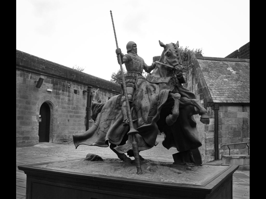 Statue of Harry Hotspur a 12th centuary knight